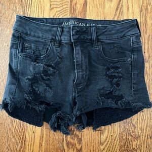 American Eagle black denim shorts!